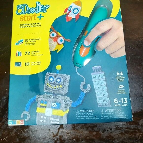3Doodle Other - NEW 3Doodler Start+ Essentials Pen Set- 3D Printer Stylo With Fils Kids Safe